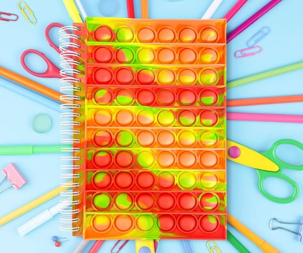 Bubble Fidget Notebook
