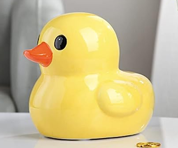 Ceramic Rubber Ducky Piggy Bank