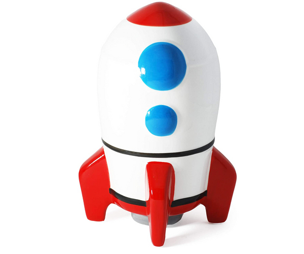 Rocket Ship Piggy Bank
