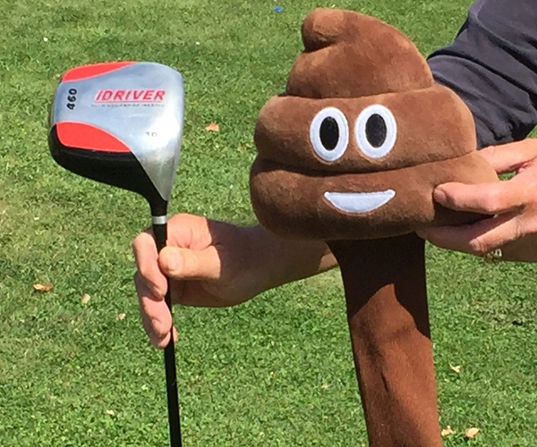 Poo Emoji Golf Club Cover