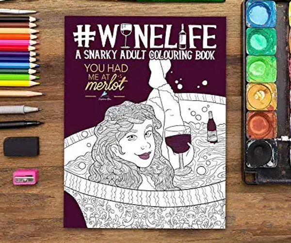 WineLife Adult Coloring Book
