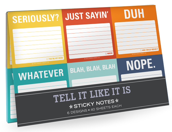 Tell It Like It Is Funny Notepad