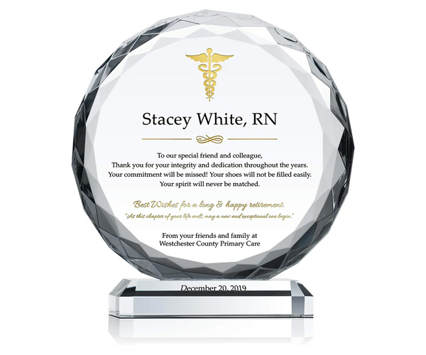 Personalized Nurse Retirement Plaque