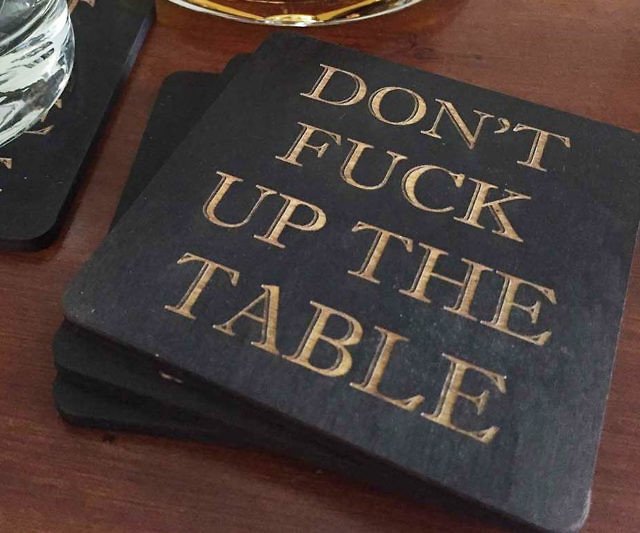 Don’t F Up The Table Coasters