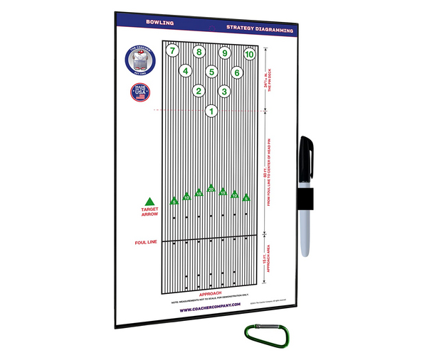Bowling Coach Dry Erase Pad