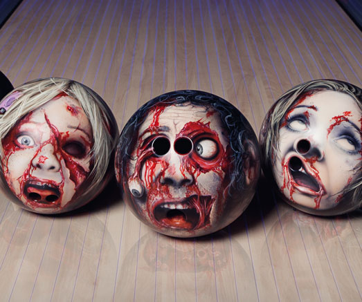 Decapitated Zombie Head Bowling Balls