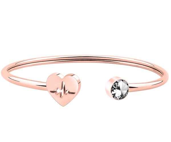 Heartbeat Stethoscope Cuff Bracelet