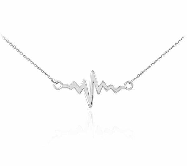 Pulse Pendant Heartbeat Necklace