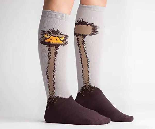 Knee High Ostrich Socks