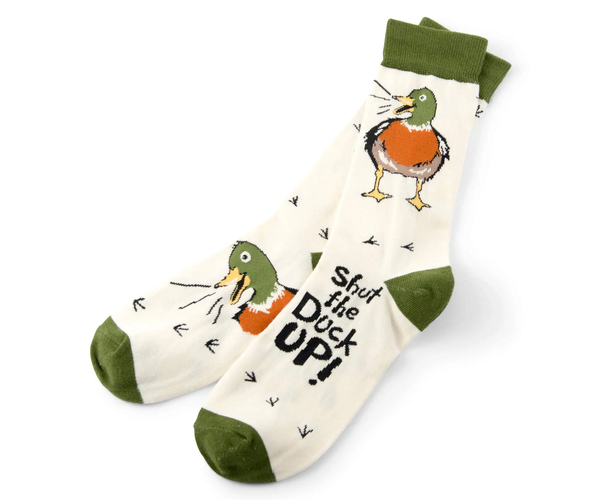 Shut the Duck Up Funny Socks