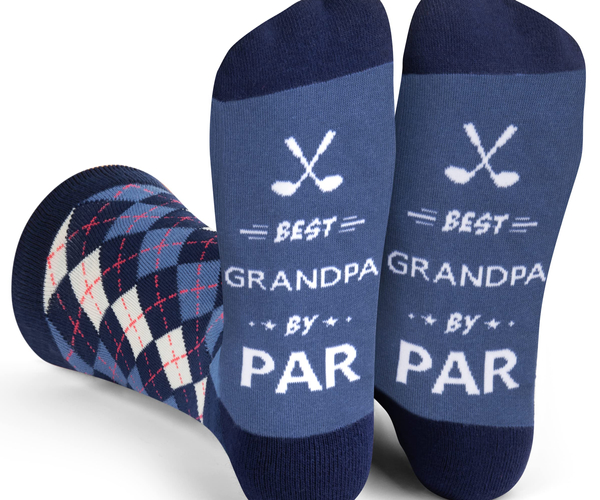 Best Grandpa By Par Socks