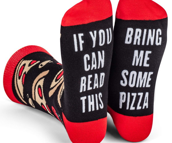 Bring Me Some Pizza Funny Socks