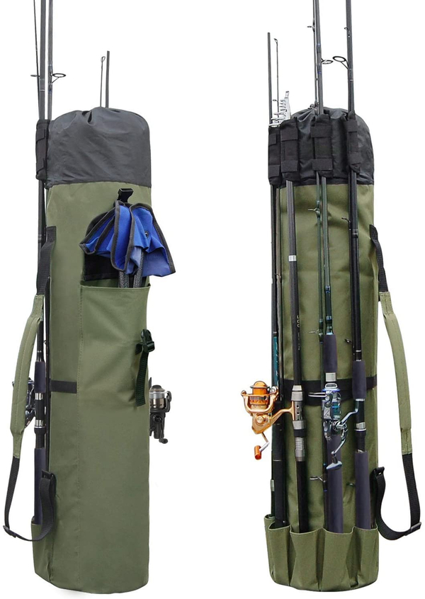 Canvas Fishing Rod & Reel Organizer Bag