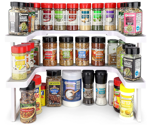 Deluxe Expandable Tiered Spice Rack