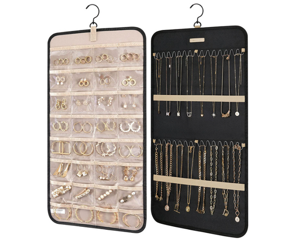 Hanging Jewelry Organizer and Storage Roll