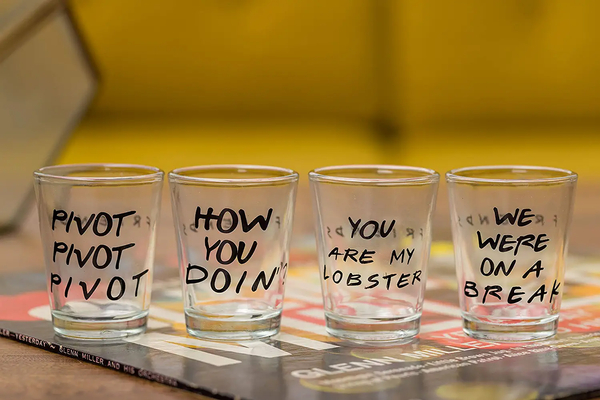 FRIENDS Quote Shot Glasses