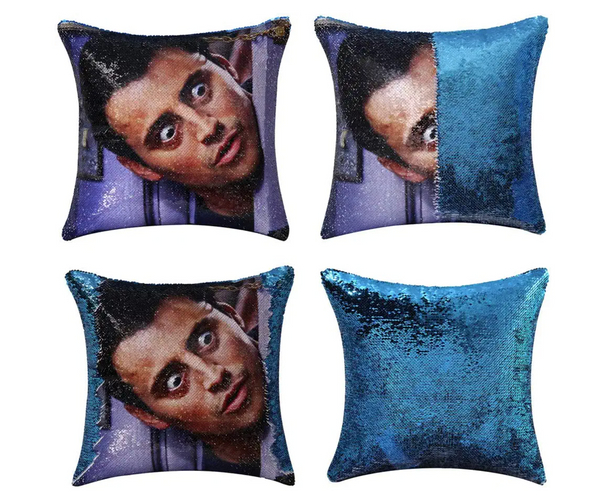 Joey Tribbiani Sequin Flip Pillow