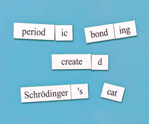 Physics Word Magnets