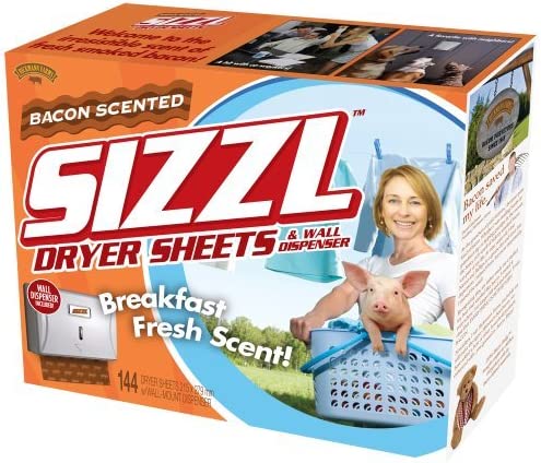 Sizzl Bacon Scented Dryer Sheets