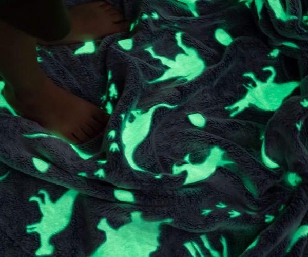 Glow in the Dark Dinosaur Blanket