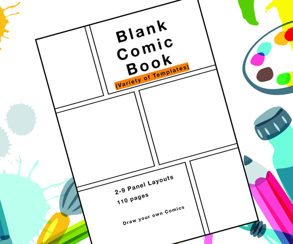 Comic Book Template Book