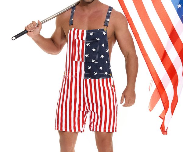 American Flag Overalls