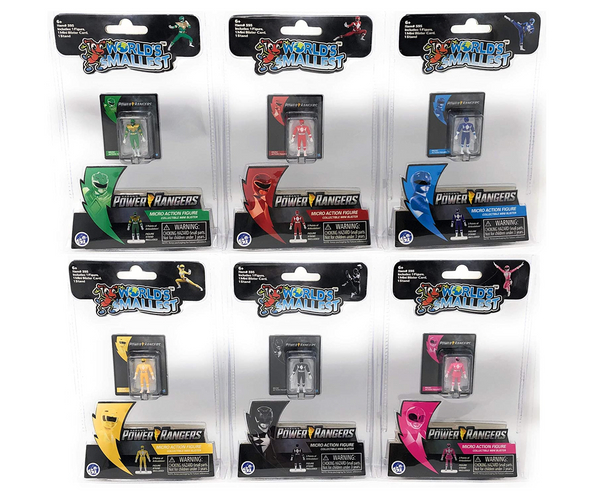 World's Smallest Power Rangers Action Figures