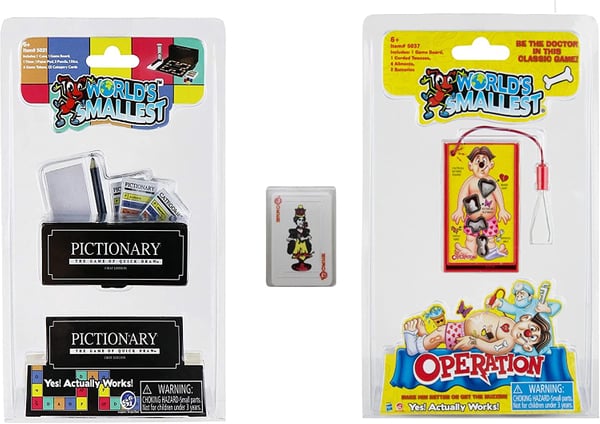 World's Smallset Operation and PIctionary Games
