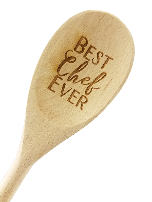 Best Chef Ever Engraved Wooden Spoon