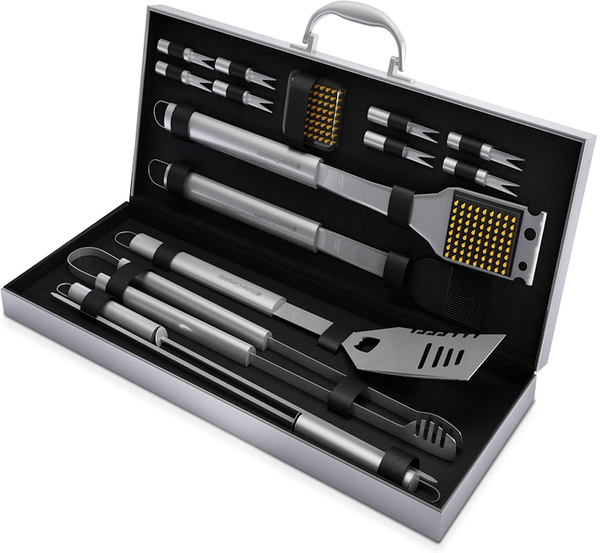 Complete 16 Piece BBQ Grill Tool Set