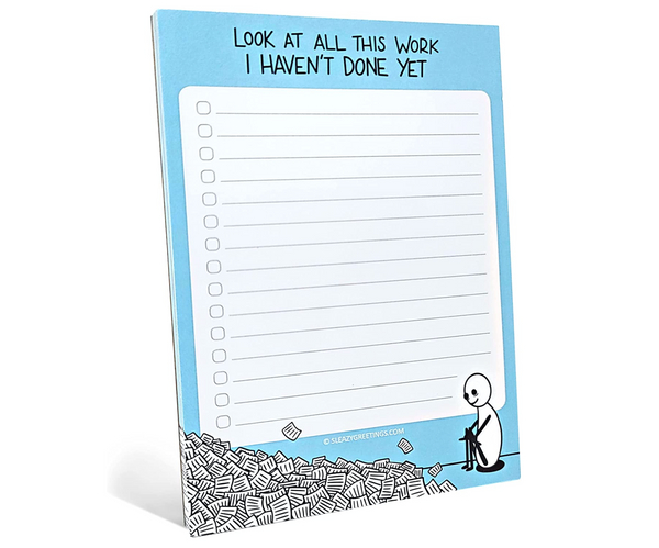 Look At All the Stuff I Haven't Done Funny Notepad