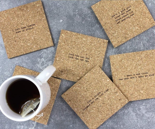 The 80s Mistaken Lyrics Coasters