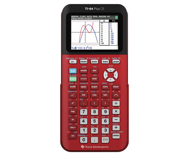 Red TI-84 Calculator