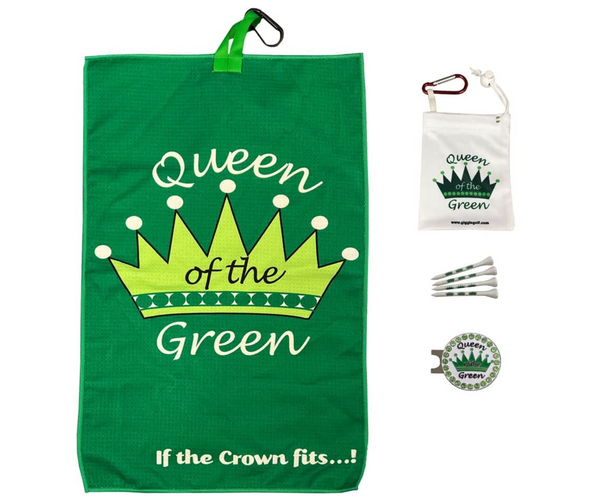 Queen of the Green Funny Golf Towel