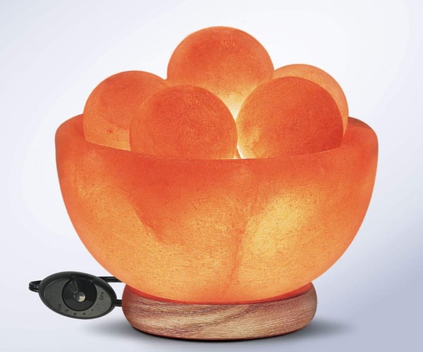 Himalayan Glow Crystal Bowl and Massage Stones