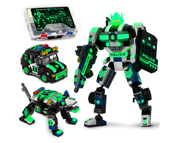 Glow in the Dark Robot Building Kit
