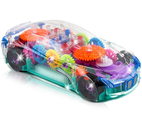 Transparent Light Up Toy Car