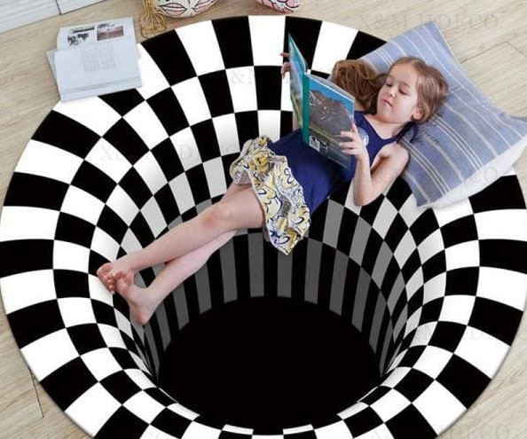 Vortex Optical Illusion Rug