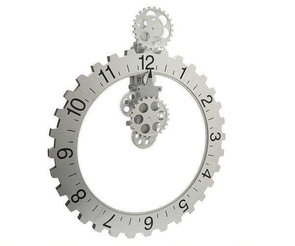 Big Revolving Gear Wall Clock