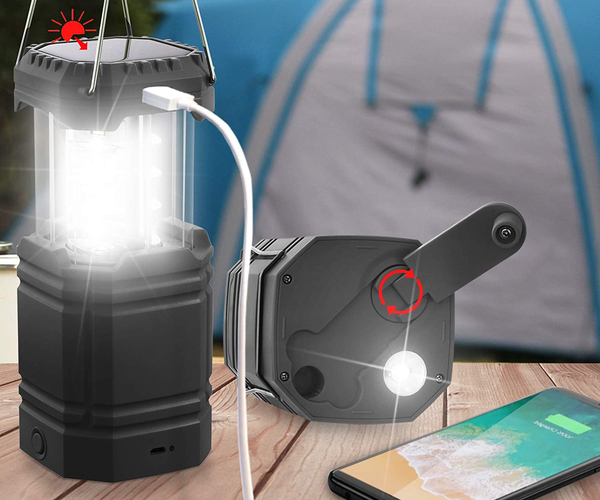Handcrank Lantern and Phone Bank