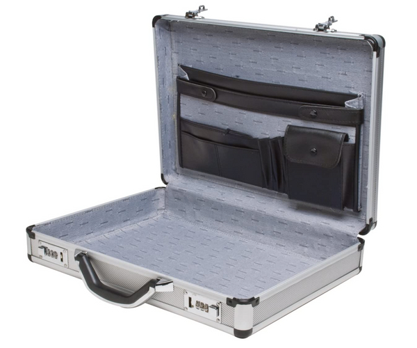 Silver Aluminum Briefcase