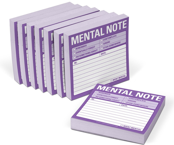 Mental Note Funny Sticky Notes
