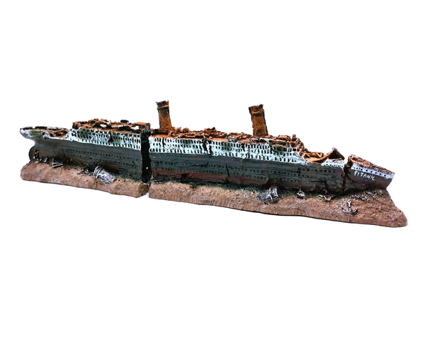 Shipwrecked Titanic Aquarium Ornament