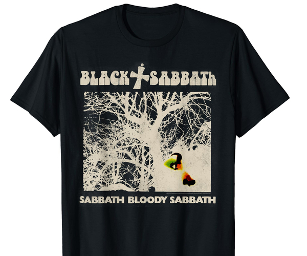 Black Sabbath Official Negative Shirt