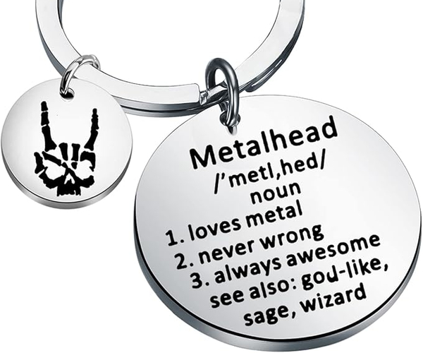 Metalhead Definition Keychain