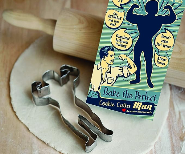 Bake the Perfect Man Cookie Cutter