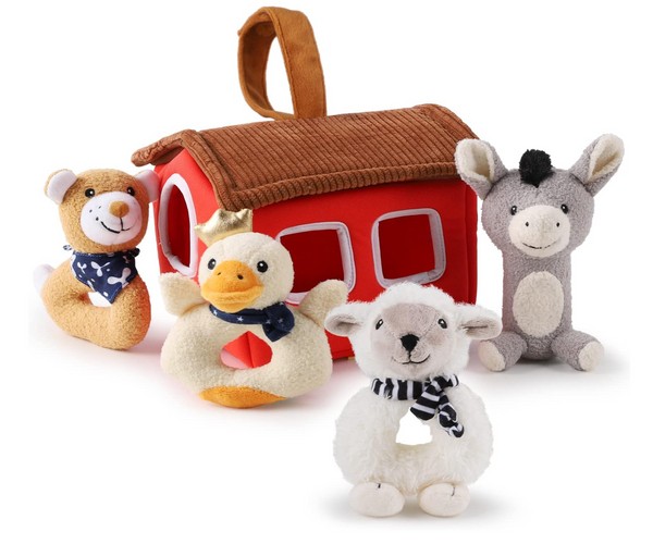 Farm Animal Rattle Set