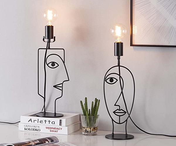 Abstract Face Lamp
