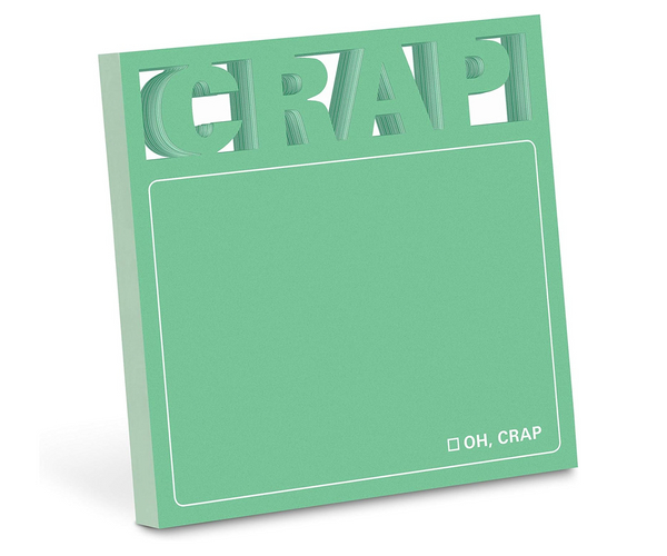 Crap Cutout Funny Sticky Notes