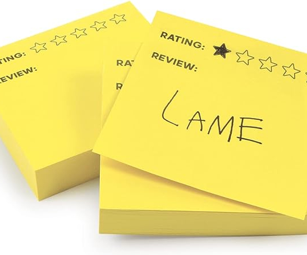 Overrated Rating Sticky Notes
